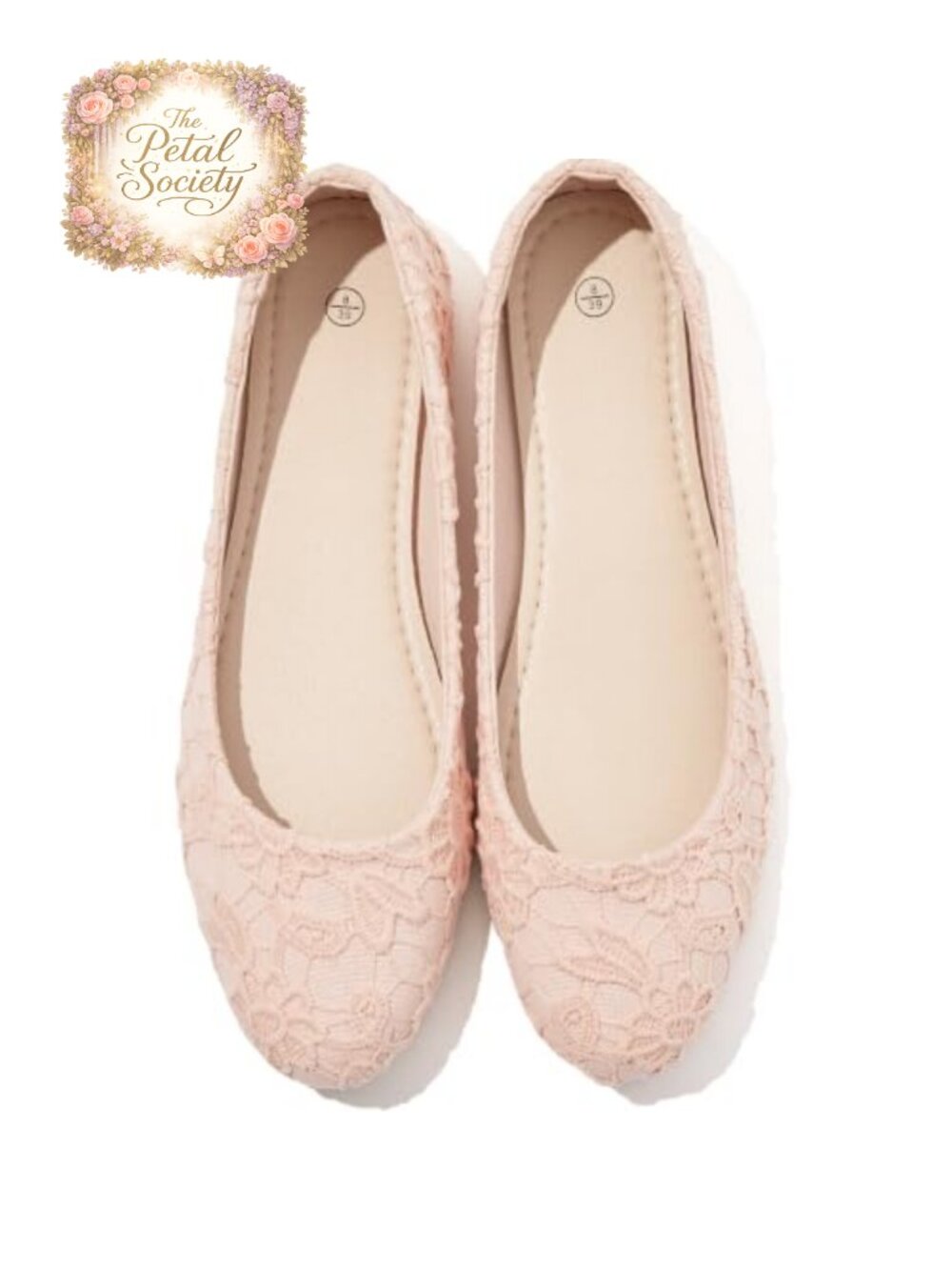 Lace Ballet Flats Slip On Memory Foam Foldable Dressy Shoes for Wedding Work